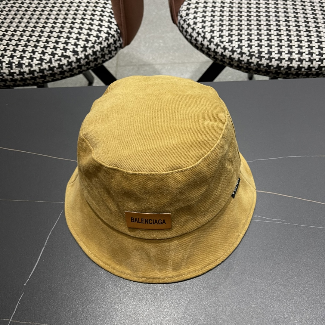  巴黎世家BALENCIAGA 新韩版时尚渔夫帽潮女士简约百搭防晒日系盆帽子