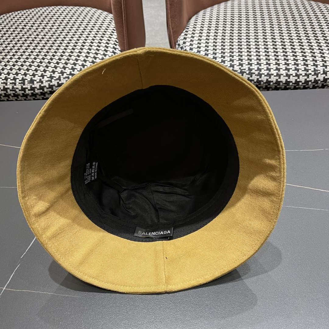  巴黎世家BALENCIAGA 新韩版时尚渔夫帽潮女士简约百搭防晒日系盆帽子