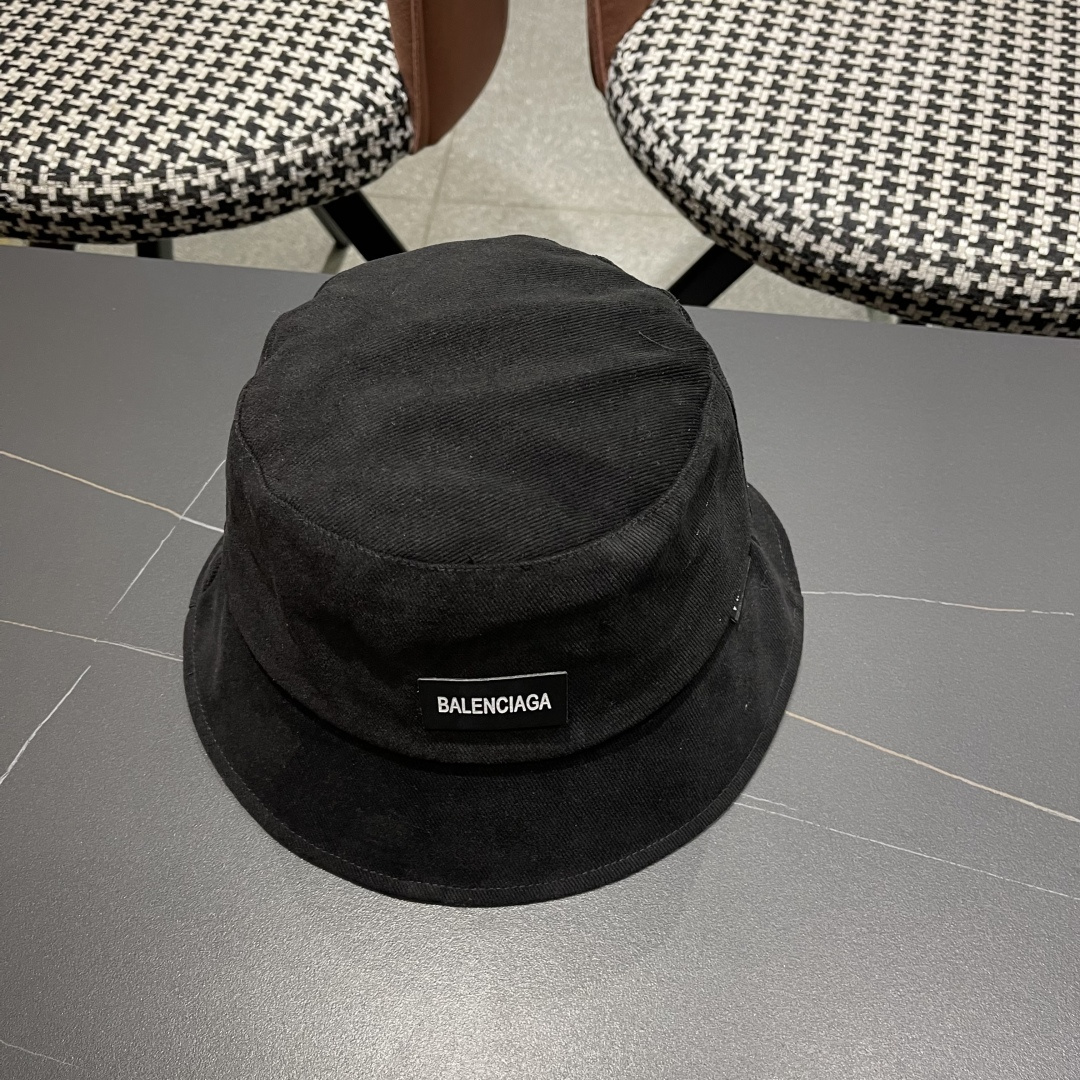  巴黎世家BALENCIAGA 新韩版时尚渔夫帽潮女士简约百搭防晒日系盆帽子