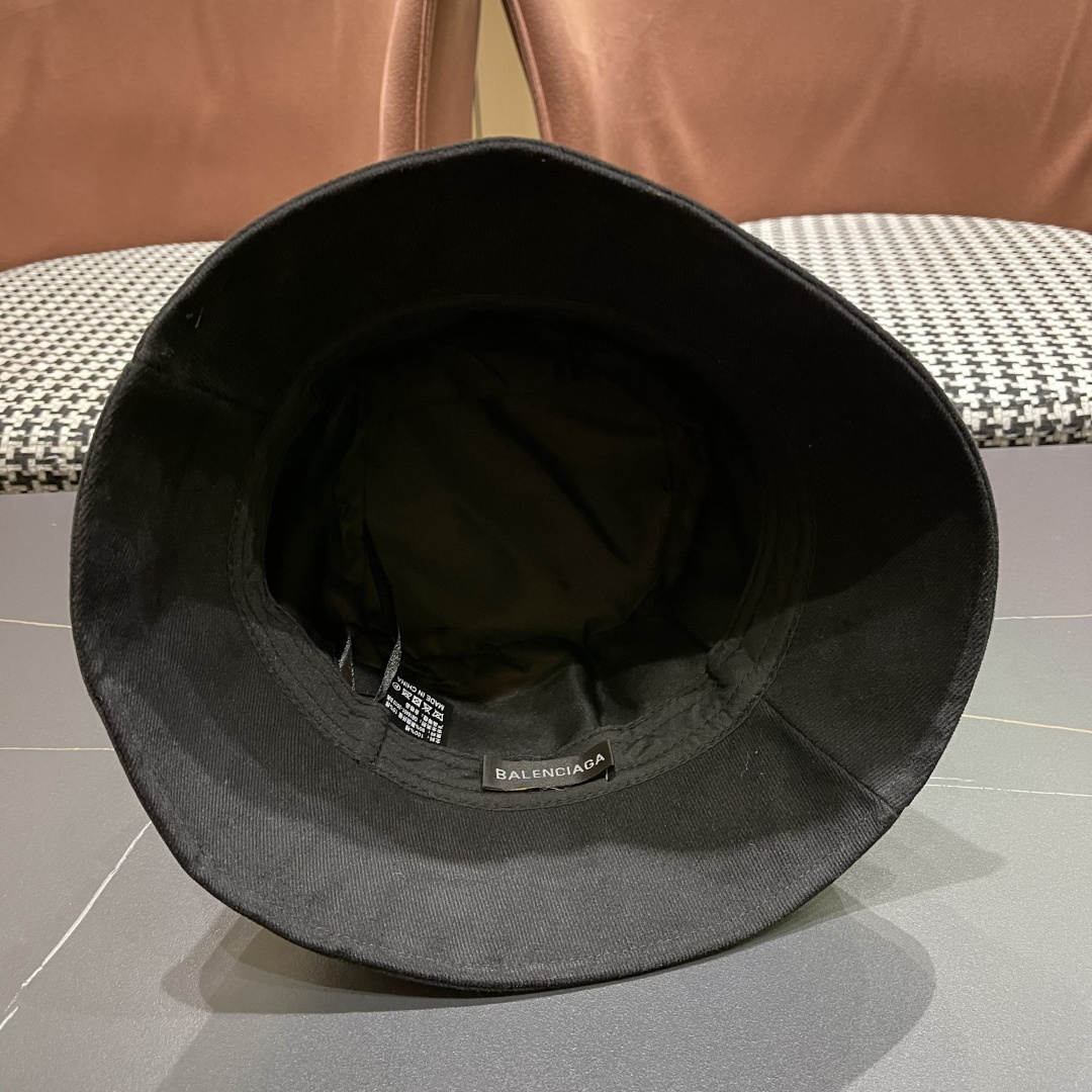  巴黎世家BALENCIAGA 新韩版时尚渔夫帽潮女士简约百搭防晒日系盆帽子