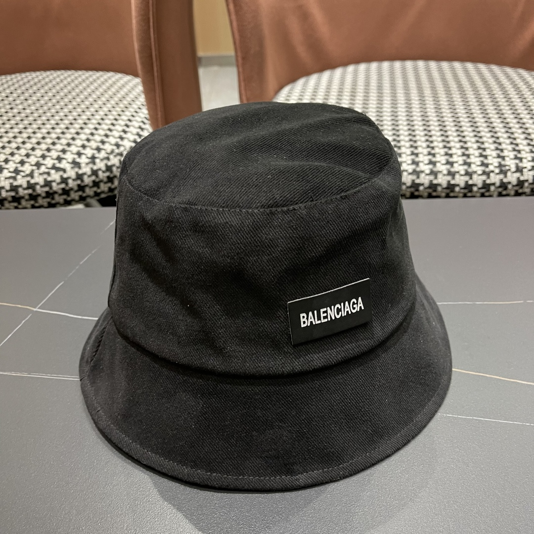  巴黎世家BALENCIAGA 新韩版时尚渔夫帽潮女士简约百搭防晒日系盆帽子