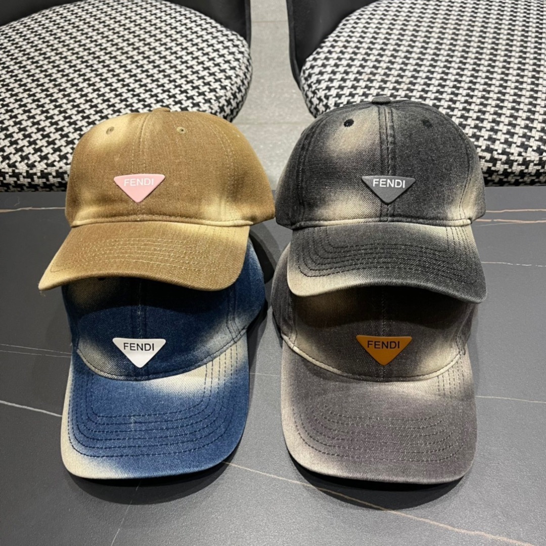 【FENDI芬迪】2025新款牛仔大牌棒球帽，专柜经典款，男女通用