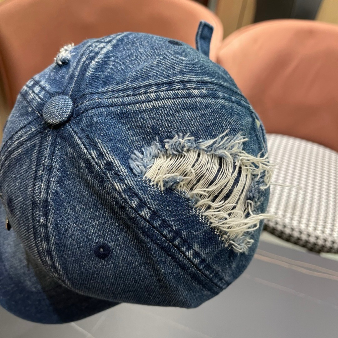  Prada普拉达 2025早春新款大牌款牛仔棒球帽，经典款男女通用