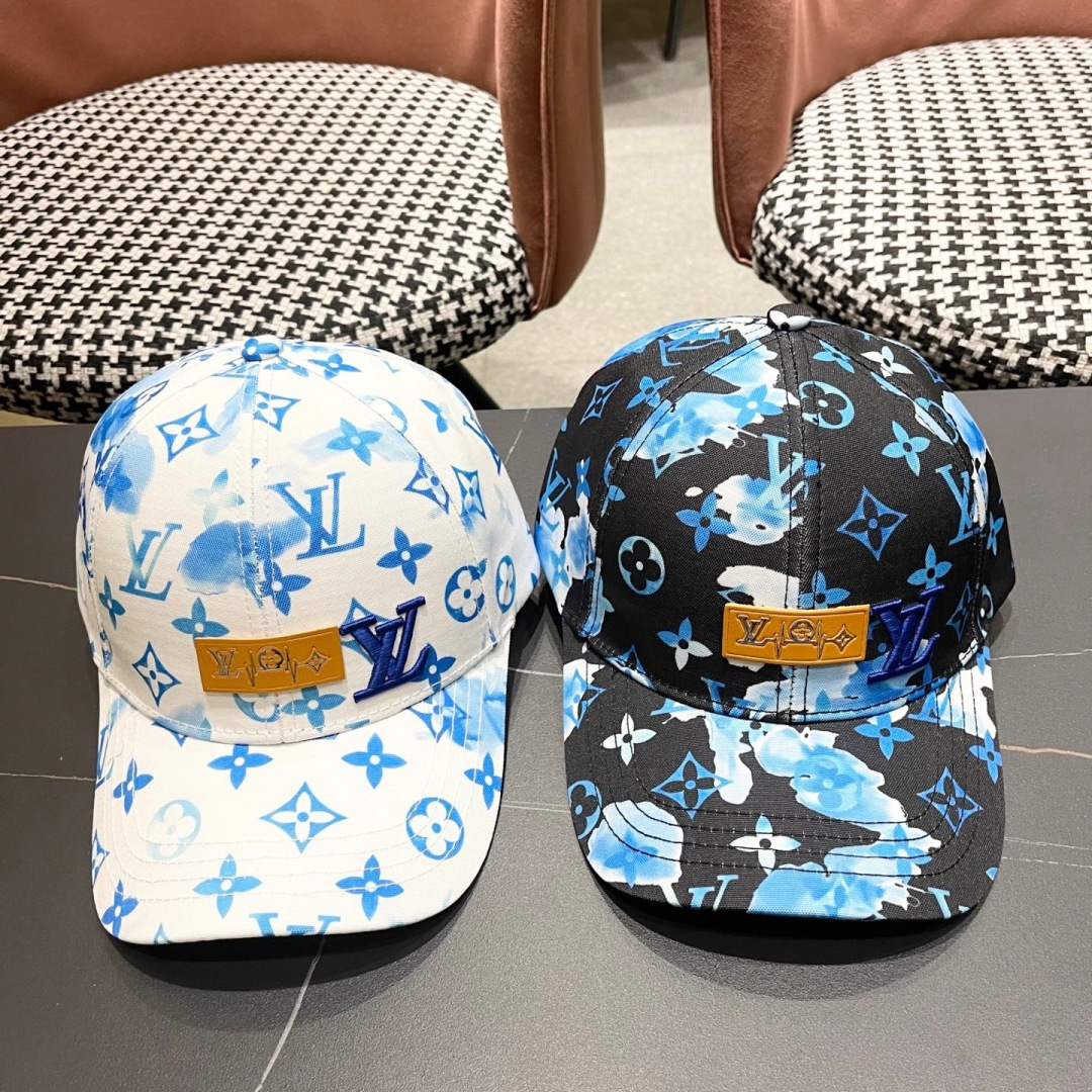  🧢路易威登lv棒球帽 LouisVuitton😍新款水洗刺绣花高端大气，百搭款🤗男女通用！