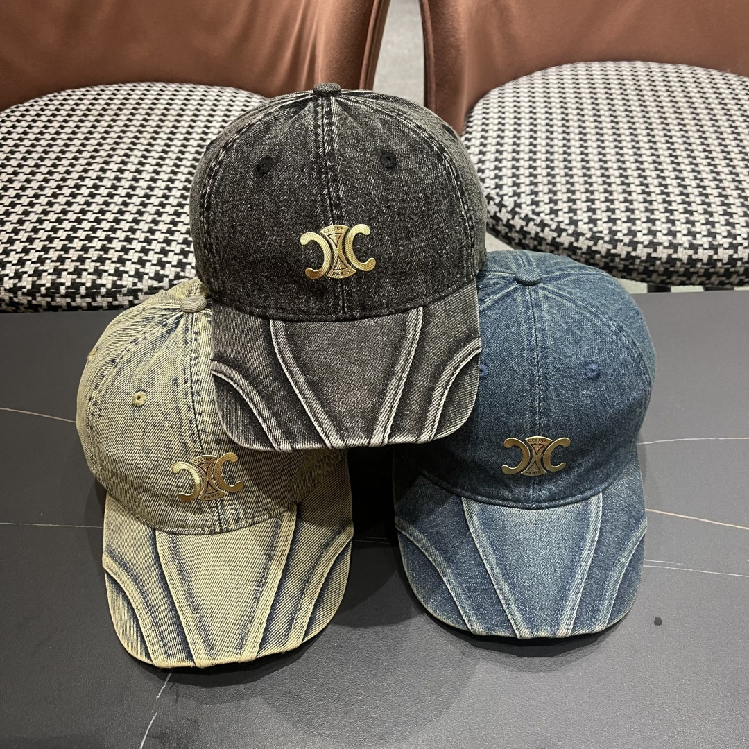 【CELINE赛琳】新款经典牛仔休闲潮流款 棒球帽🧢日韩风格，随便搭配都超好看！出门旅游，绝对要入手的一
