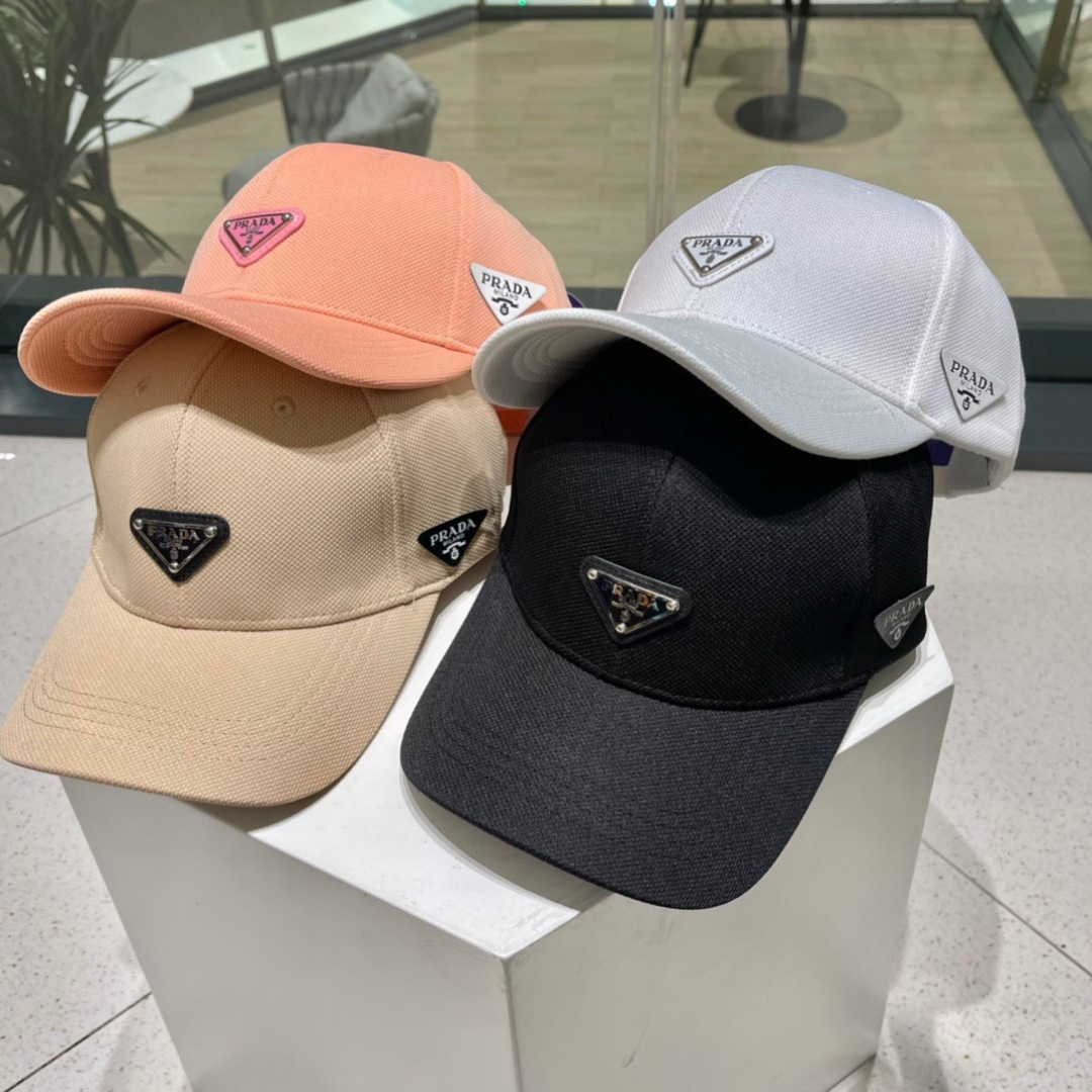 【普拉达】春夏新款大牌棒球帽，新款出货，大牌款超好搭配，赶紧入手！