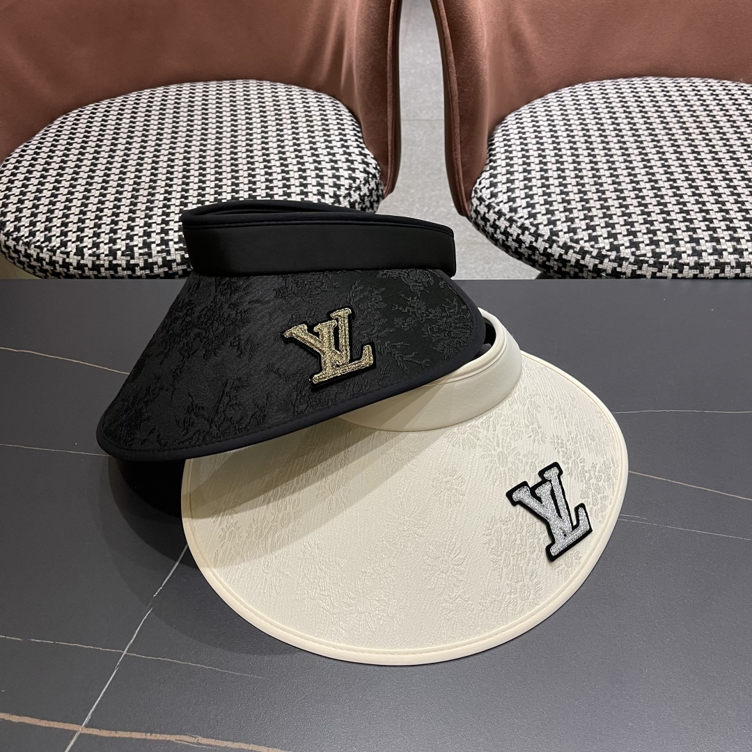  Lv路易威登2025日本中式风遮阳帽女防晒夏季发卡式空顶页大沿防
紫外线广外骑车太阳