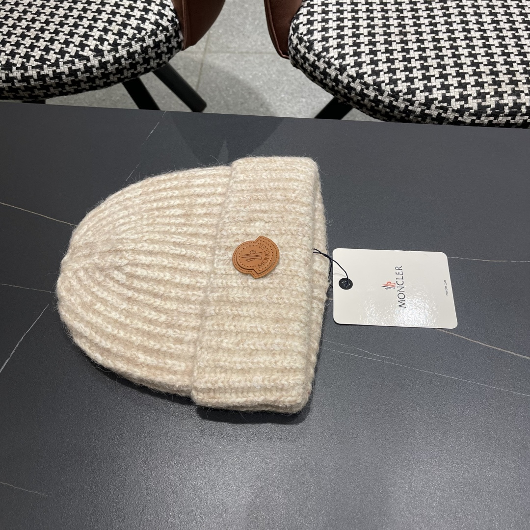  蒙口Moncler盟可睐💥2025官网经典针织帽，原单复刻.非常柔软亲肤，弹性很好💓有质感又非常百搭的
