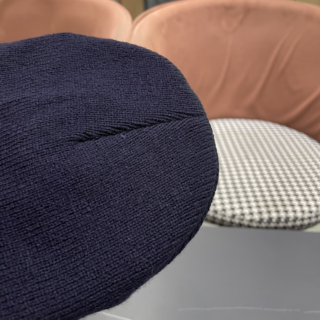  Moncler蒙口女秋冬季加绒加厚针织帽保暖护耳冷帽2025新款包头毛线帽