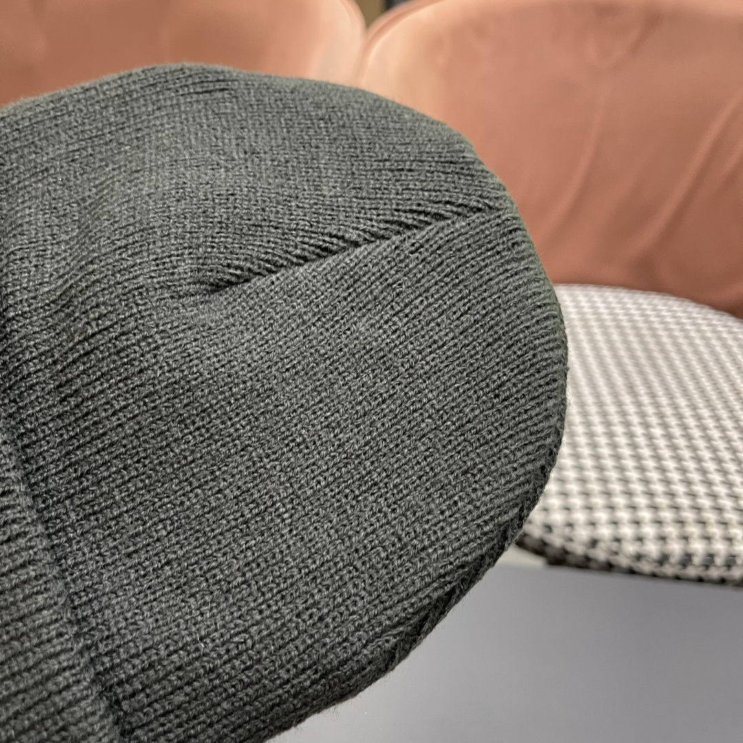  Moncler蒙口女秋冬季加绒加厚针织帽保暖护耳冷帽2025新款包头毛线帽