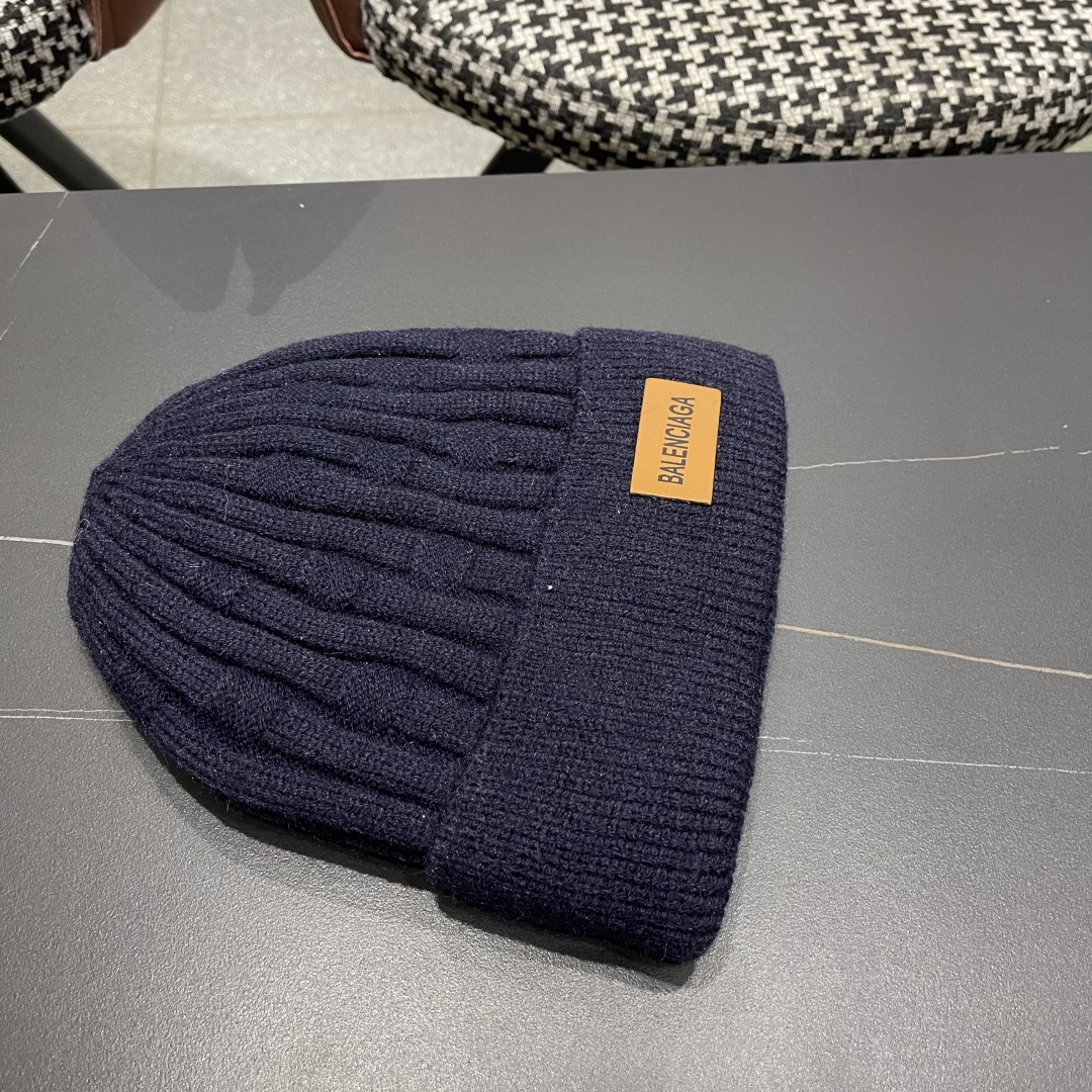  巴黎世家👒现货Balenciaga巴黎世家官网品质（非市场普通货，留意细节哦）秋冬新款毛线帽子，男女同