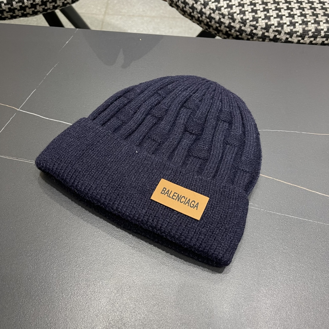  巴黎世家👒现货Balenciaga巴黎世家官网品质（非市场普通货，留意细节哦）秋冬新款毛线帽子，男女同