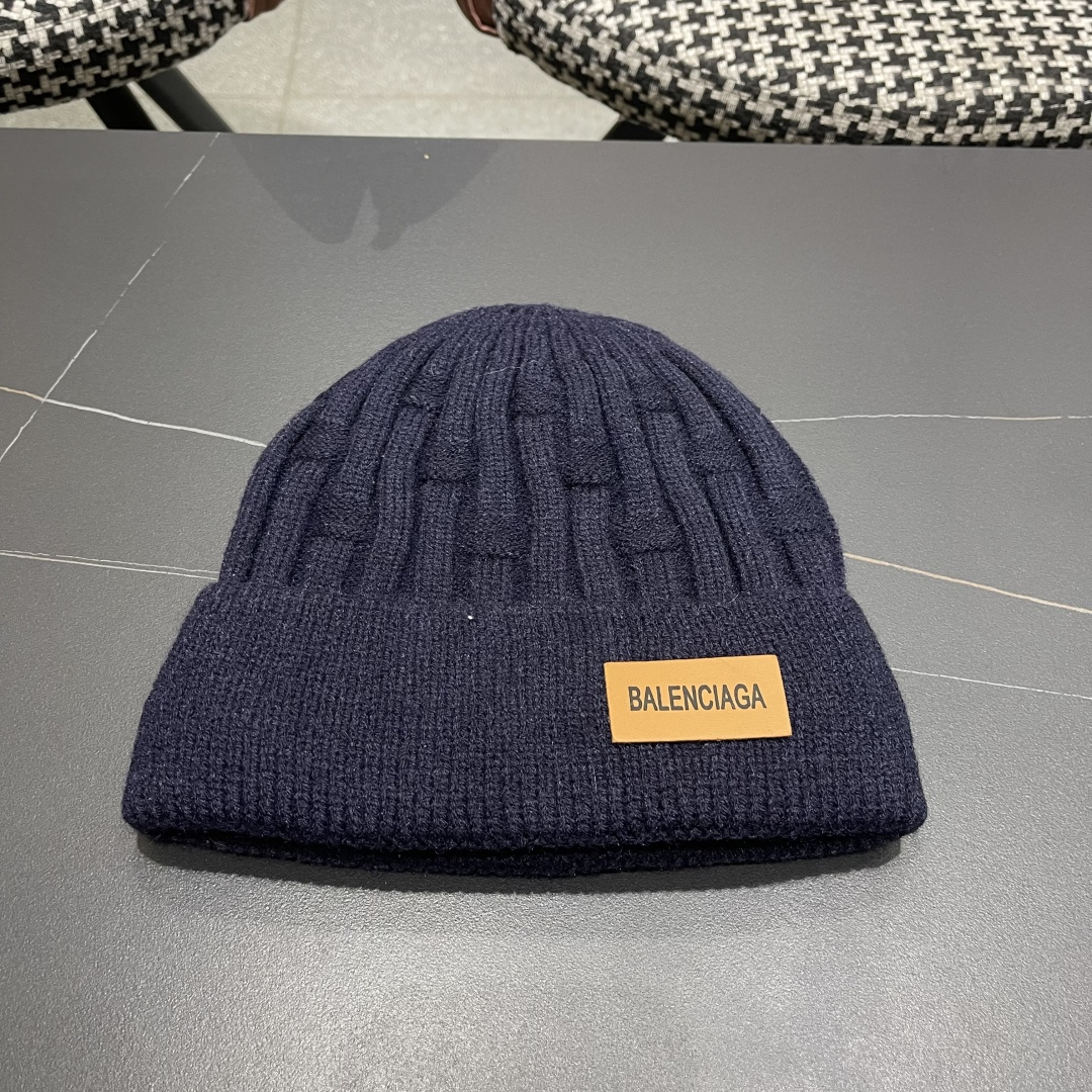  巴黎世家👒现货Balenciaga巴黎世家官网品质（非市场普通货，留意细节哦）秋冬新款毛线帽子，男女同