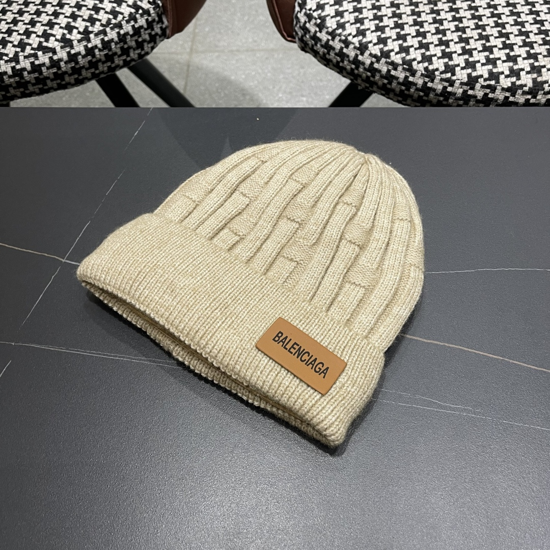  巴黎世家👒现货Balenciaga巴黎世家官网品质（非市场普通货，留意细节哦）秋冬新款毛线帽子，男女同