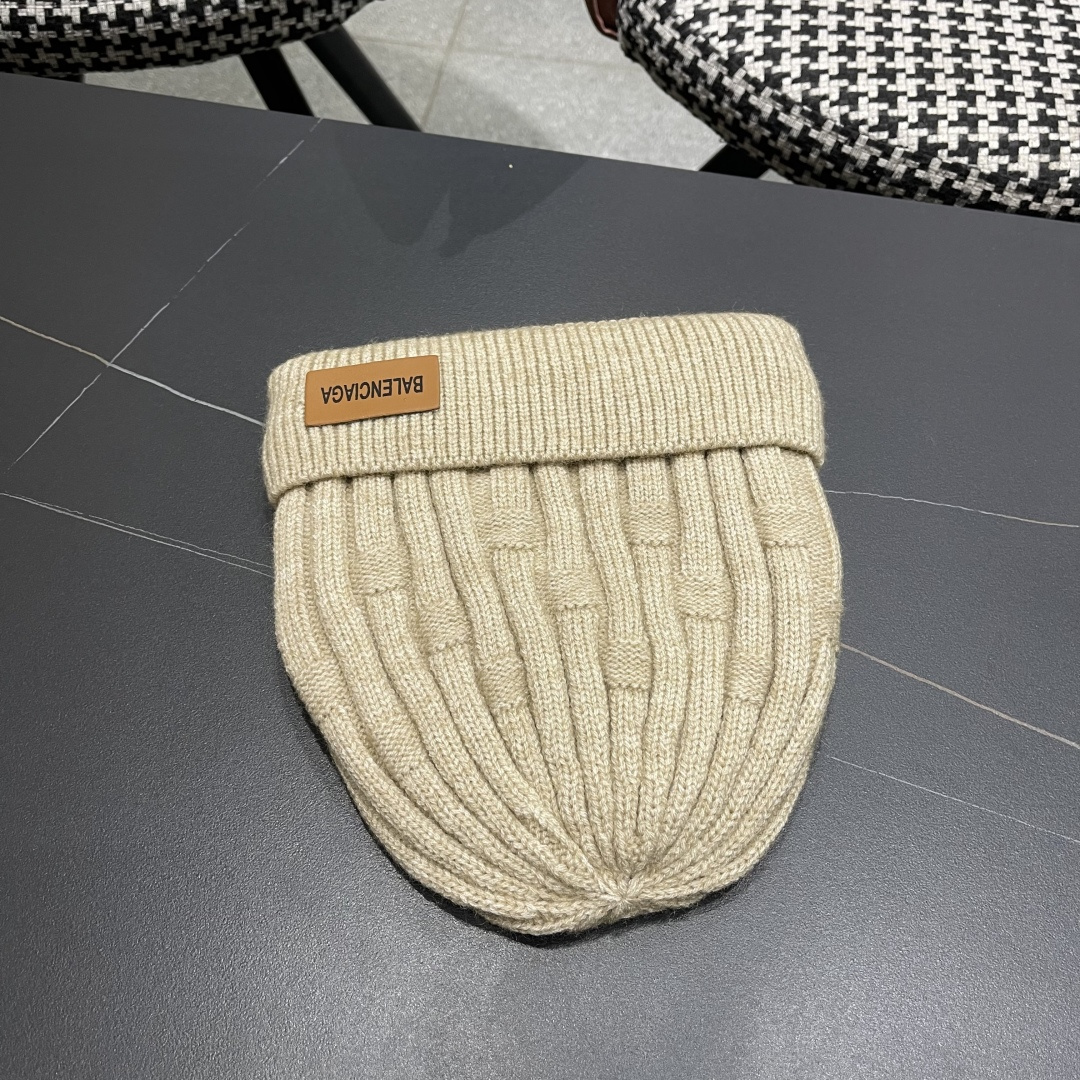  巴黎世家👒现货Balenciaga巴黎世家官网品质（非市场普通货，留意细节哦）秋冬新款毛线帽子，男女同