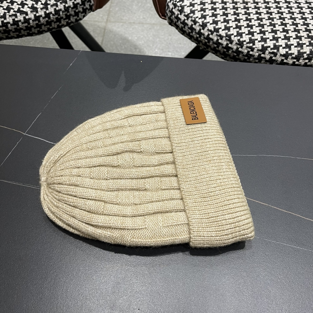  巴黎世家👒现货Balenciaga巴黎世家官网品质（非市场普通货，留意细节哦）秋冬新款毛线帽子，男女同