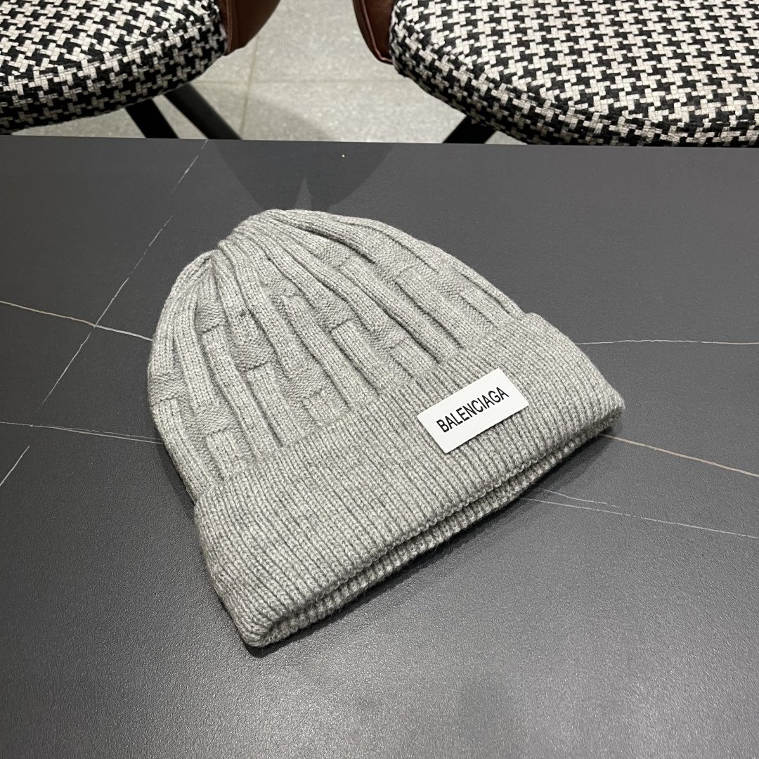  巴黎世家👒现货Balenciaga巴黎世家官网品质（非市场普通货，留意细节哦）秋冬新款毛线帽子，男女同