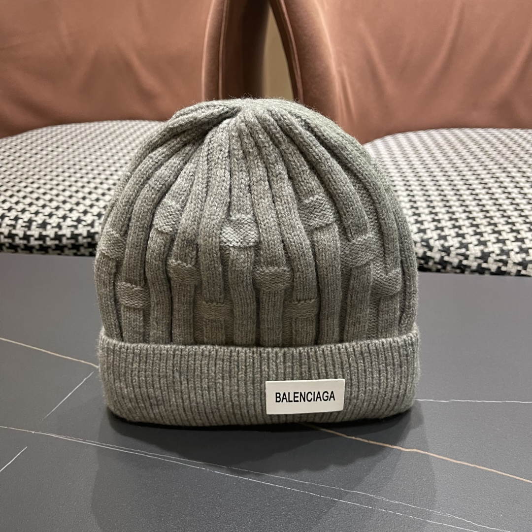  巴黎世家👒现货Balenciaga巴黎世家官网品质（非市场普通货，留意细节哦）秋冬新款毛线帽子，男女同