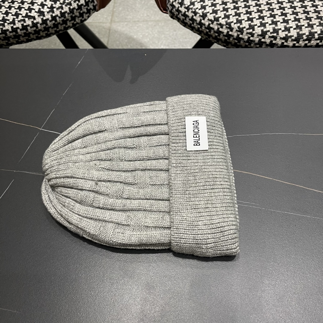  巴黎世家👒现货Balenciaga巴黎世家官网品质（非市场普通货，留意细节哦）秋冬新款毛线帽子，男女同