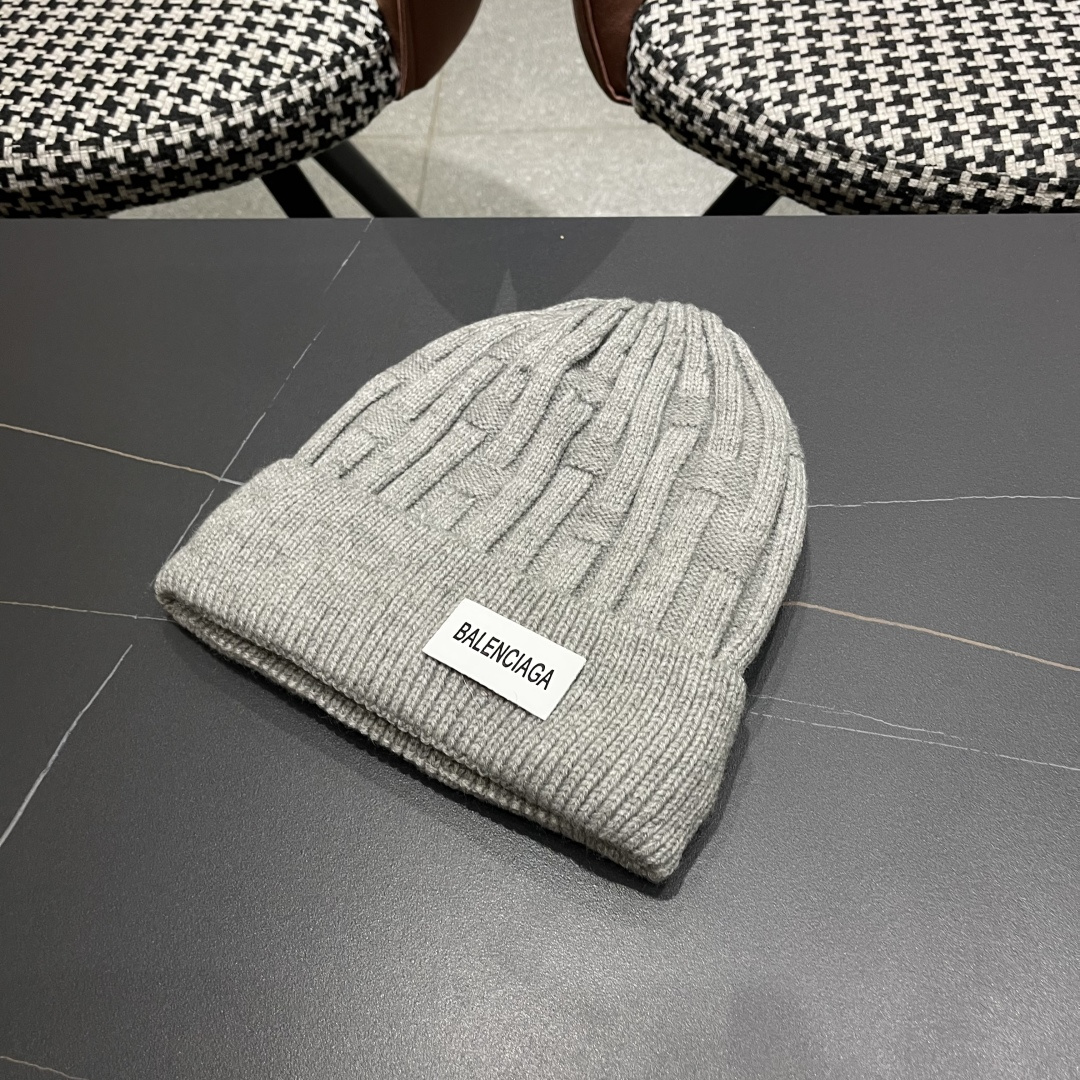  巴黎世家👒现货Balenciaga巴黎世家官网品质（非市场普通货，留意细节哦）秋冬新款毛线帽子，男女同