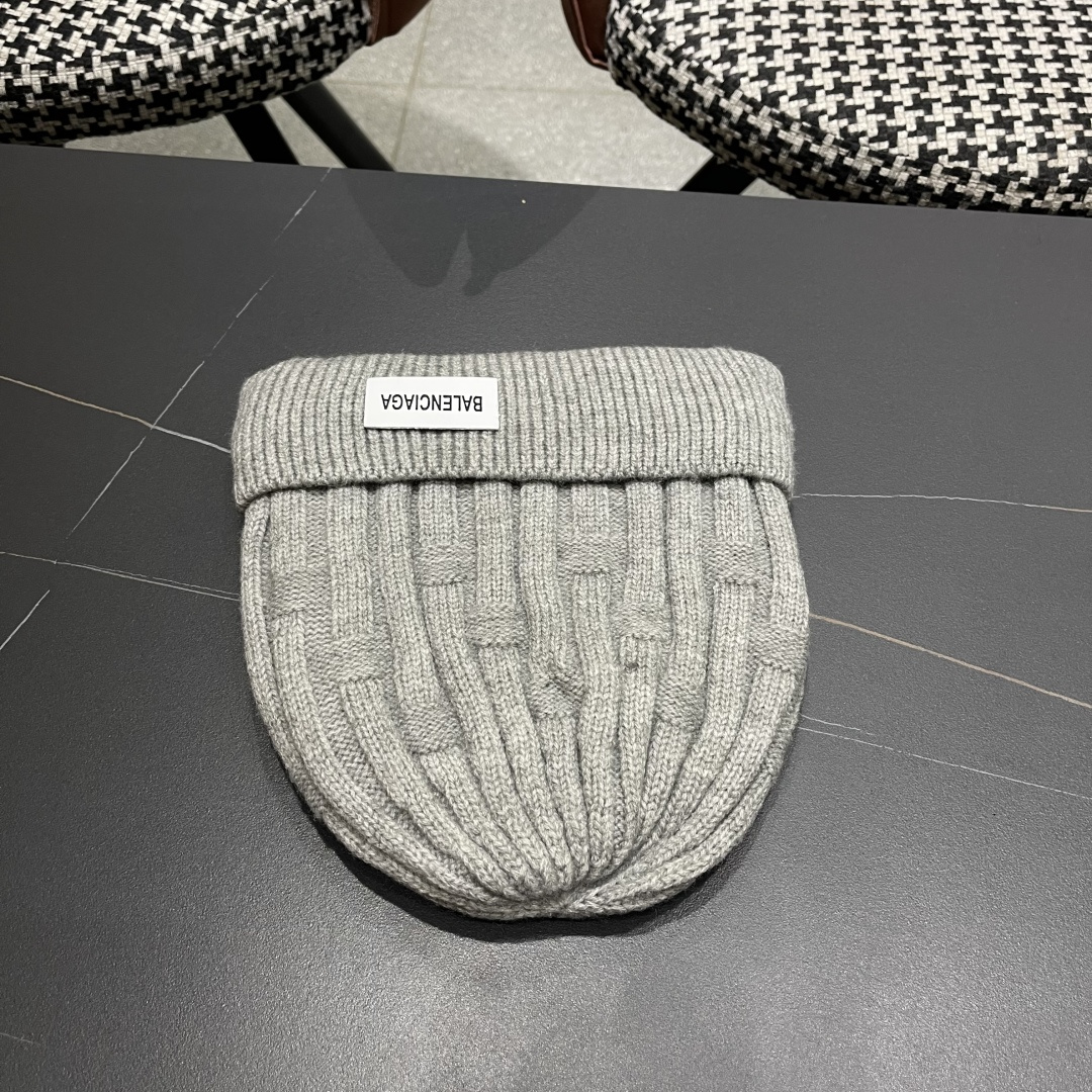  巴黎世家👒现货Balenciaga巴黎世家官网品质（非市场普通货，留意细节哦）秋冬新款毛线帽子，男女同