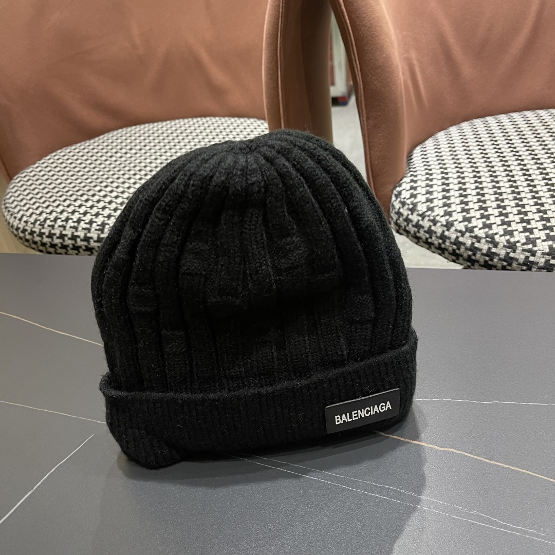  巴黎世家👒现货Balenciaga巴黎世家官网品质（非市场普通货，留意细节哦）秋冬新款毛线帽子，男女同