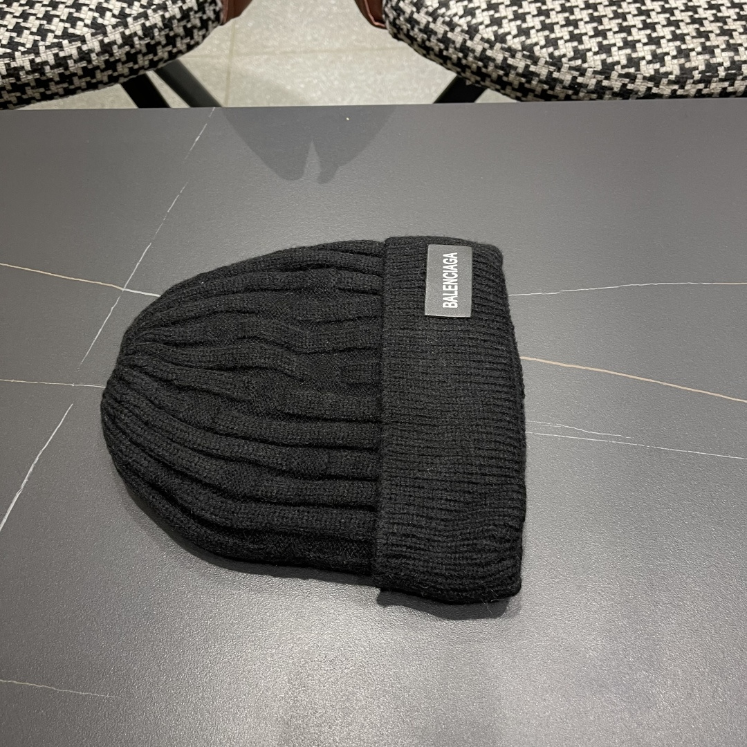  巴黎世家👒现货Balenciaga巴黎世家官网品质（非市场普通货，留意细节哦）秋冬新款毛线帽子，男女同