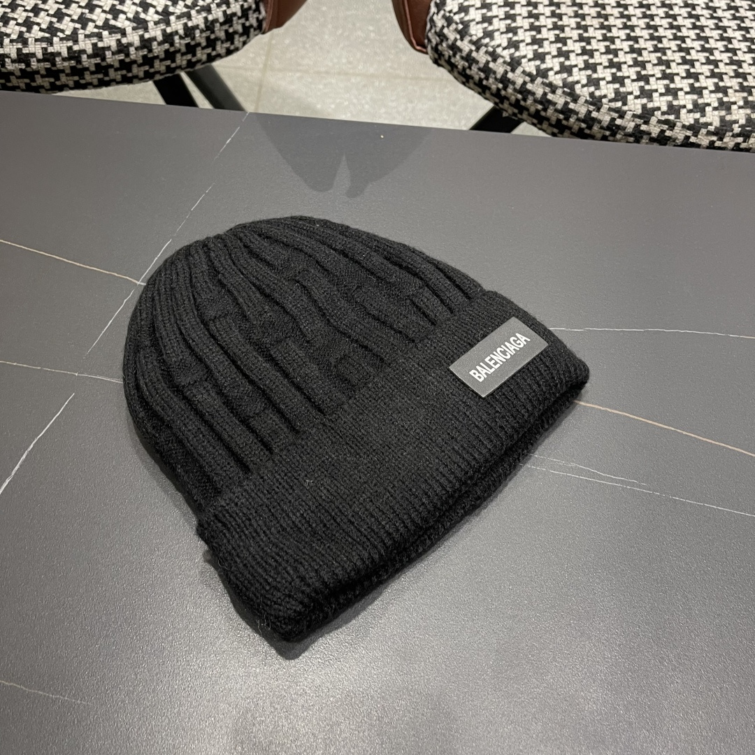  巴黎世家👒现货Balenciaga巴黎世家官网品质（非市场普通货，留意细节哦）秋冬新款毛线帽子，男女同