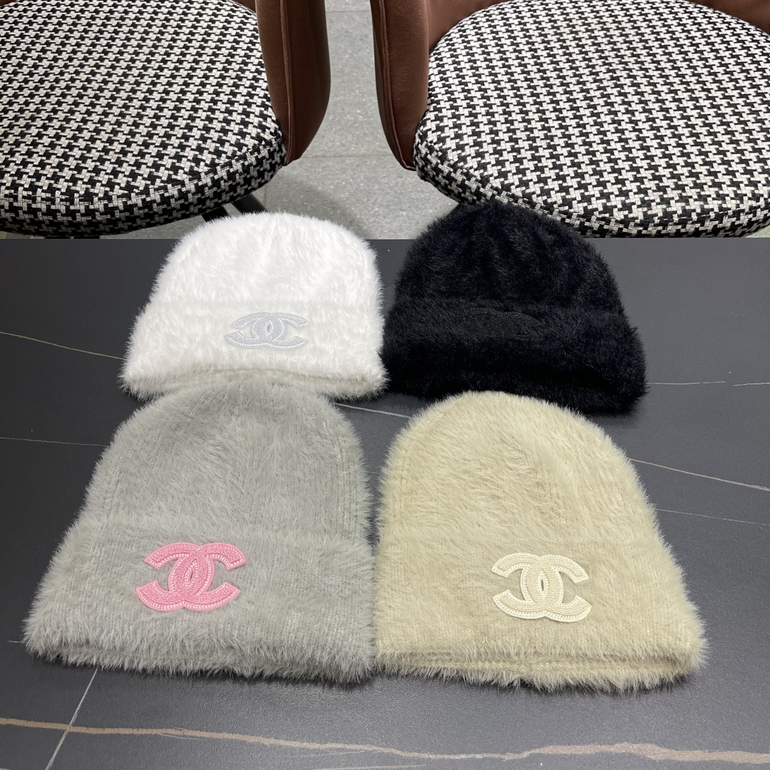  CHANEL香奈儿 2025秋冬新款针织渔夫帽大牌同款针织毛线帽出街超好搭配！