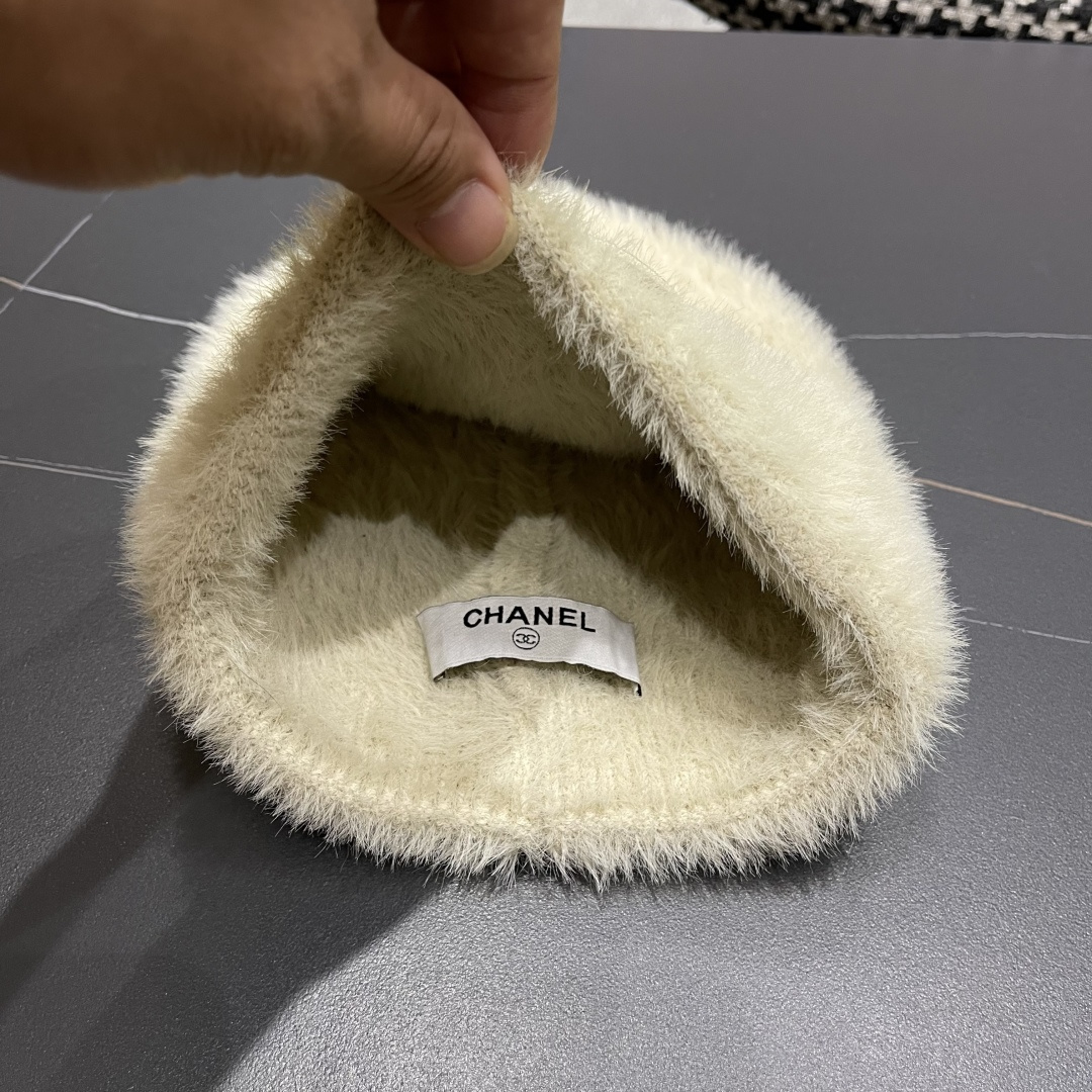  CHANEL香奈儿 2025秋冬新款针织渔夫帽大牌同款针织毛线帽出街超好搭配！