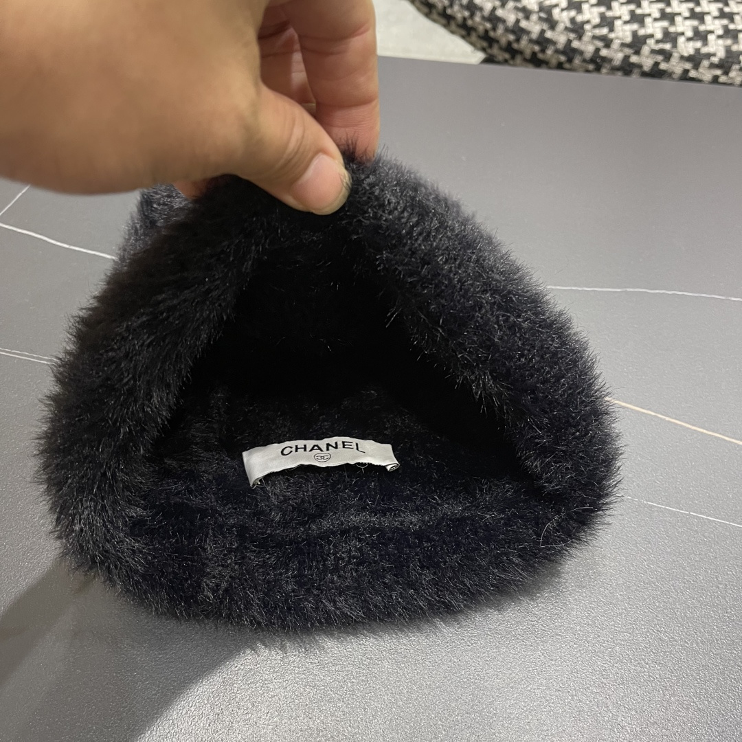  CHANEL香奈儿 2025秋冬新款针织渔夫帽大牌同款针织毛线帽出街超好搭配！