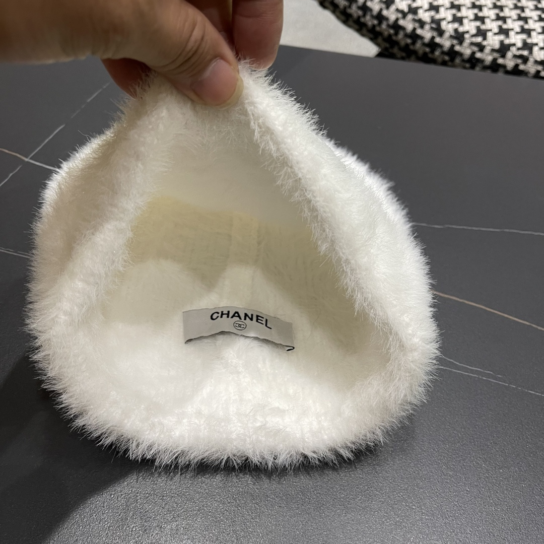  CHANEL香奈儿 2025秋冬新款针织渔夫帽大牌同款针织毛线帽出街超好搭配！