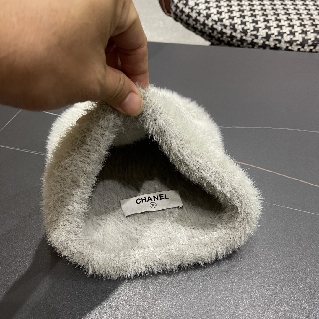  CHANEL香奈儿 2025秋冬新款针织渔夫帽大牌同款针织毛线帽出街超好搭配！