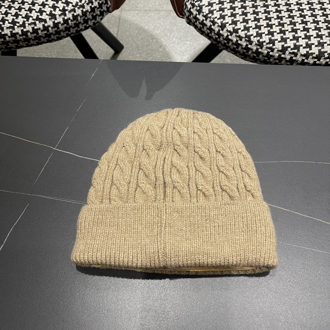  迪奥2025冬款针织帽女D家冷帽保暖帽子菱格毛线帽男