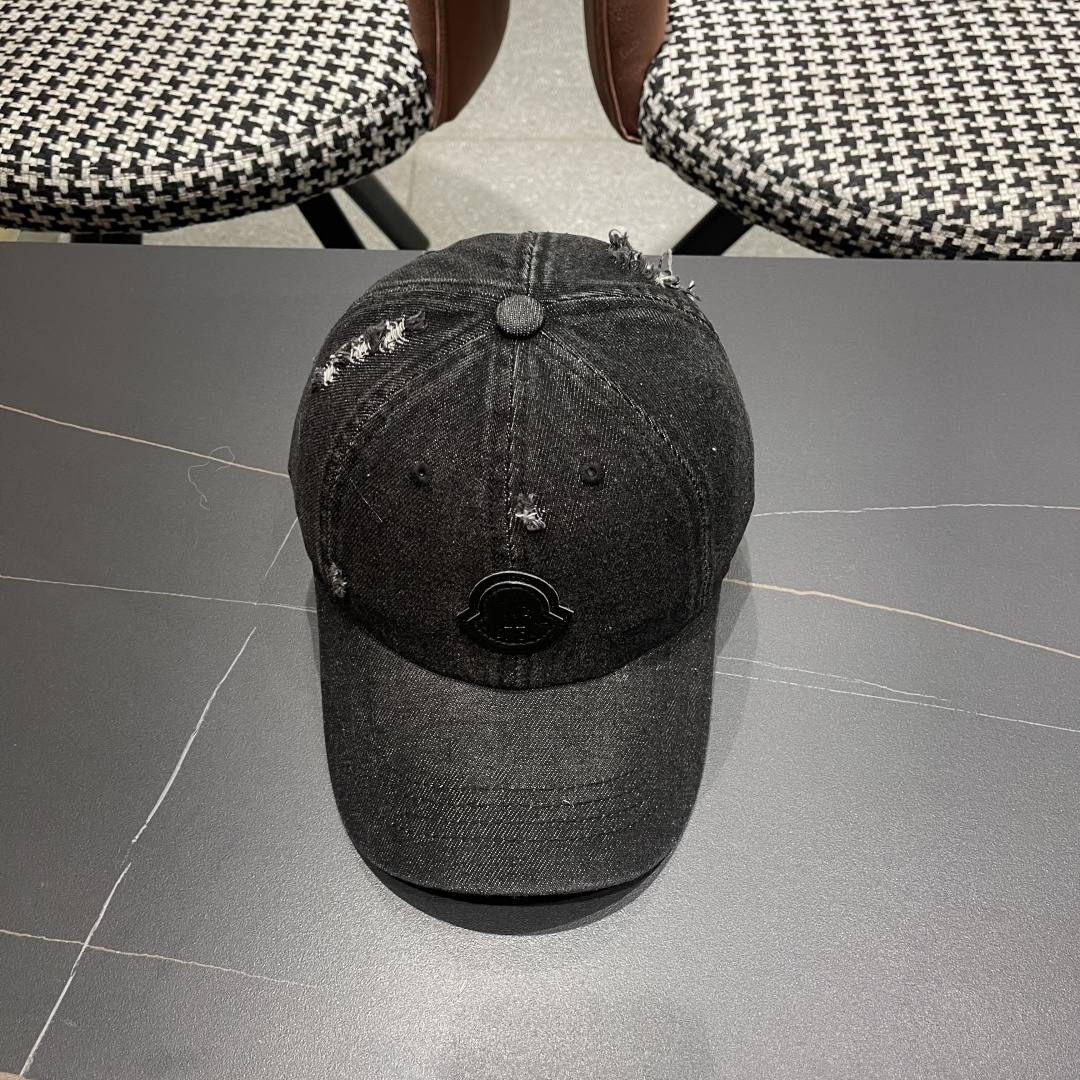  蒙口MONCLER2025新款牛仔棒球帽，时尚炸街单品，风格很OK，高品质舒适透气，凹造型很好看
