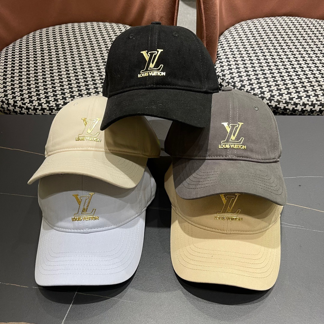🧢路易威登lv棒球帽 LouisVuitton😍新款重工打造♥️高端大气，百搭款🤗男女通用！