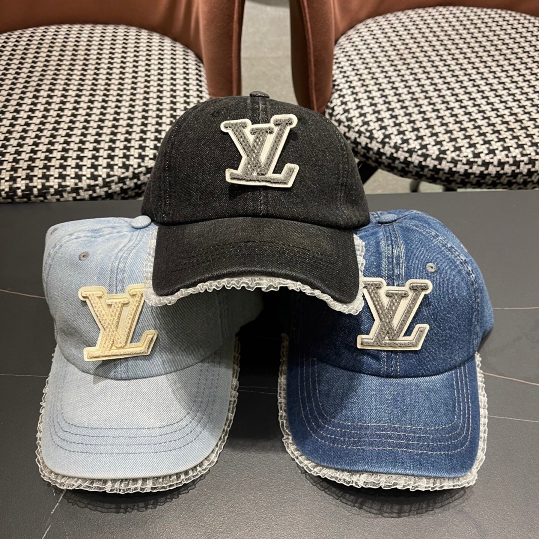  LV路易威登牛仔棒球帽🧢轻盈透气。完美版型，独家实物拍摄，男女适用