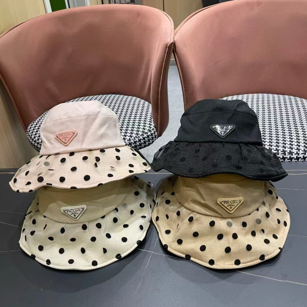 【普拉达】PRADA2024新款渔夫帽，新款上架，超好搭配，赶紧入手吧