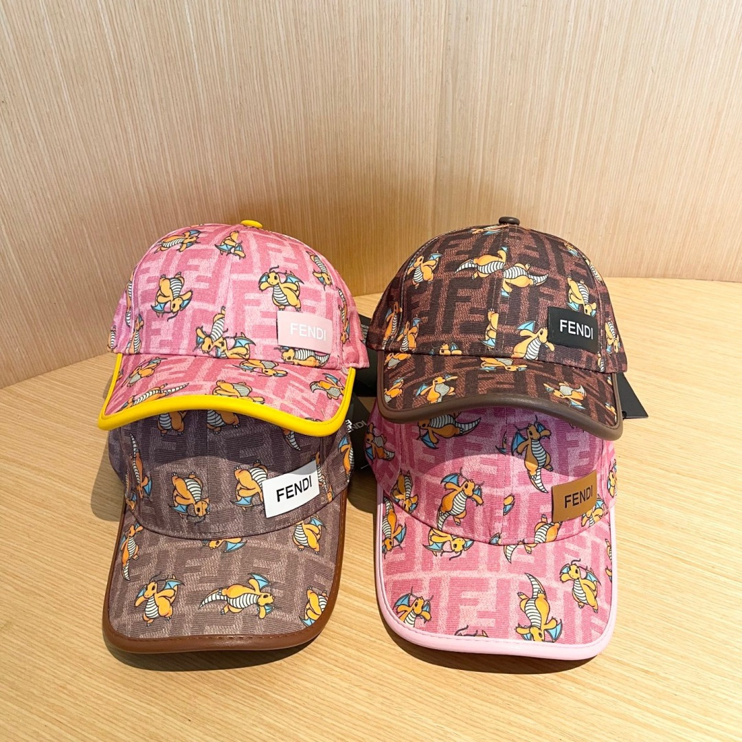  Fendi（芬迪）新款原单棒球帽， 专柜热卖款，复古双F提花口碑极佳，11开模订制，轻盈透气！质量超赞