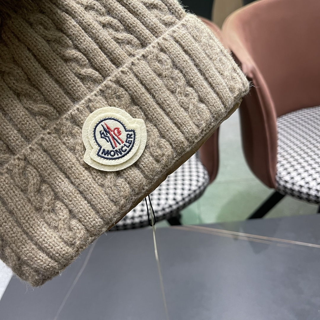  高版本蒙口Moncler盟可睐💥2025官网经典针织帽，原单复刻.非常柔软亲肤，弹性很好💓有质感又非常