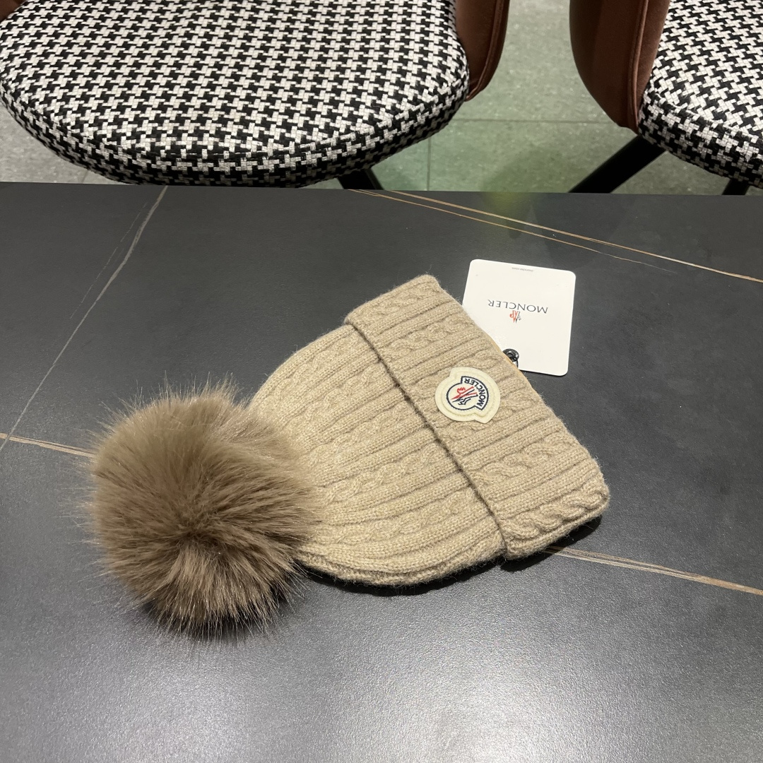  高版本蒙口Moncler盟可睐💥2025官网经典针织帽，原单复刻.非常柔软亲肤，弹性很好💓有质感又非常