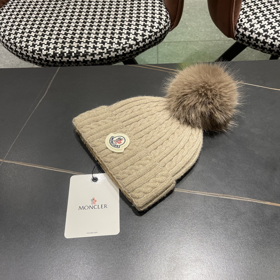  高版本蒙口Moncler盟可睐💥2025官网经典针织帽，原单复刻.非常柔软亲肤，弹性很好💓有质感又非常