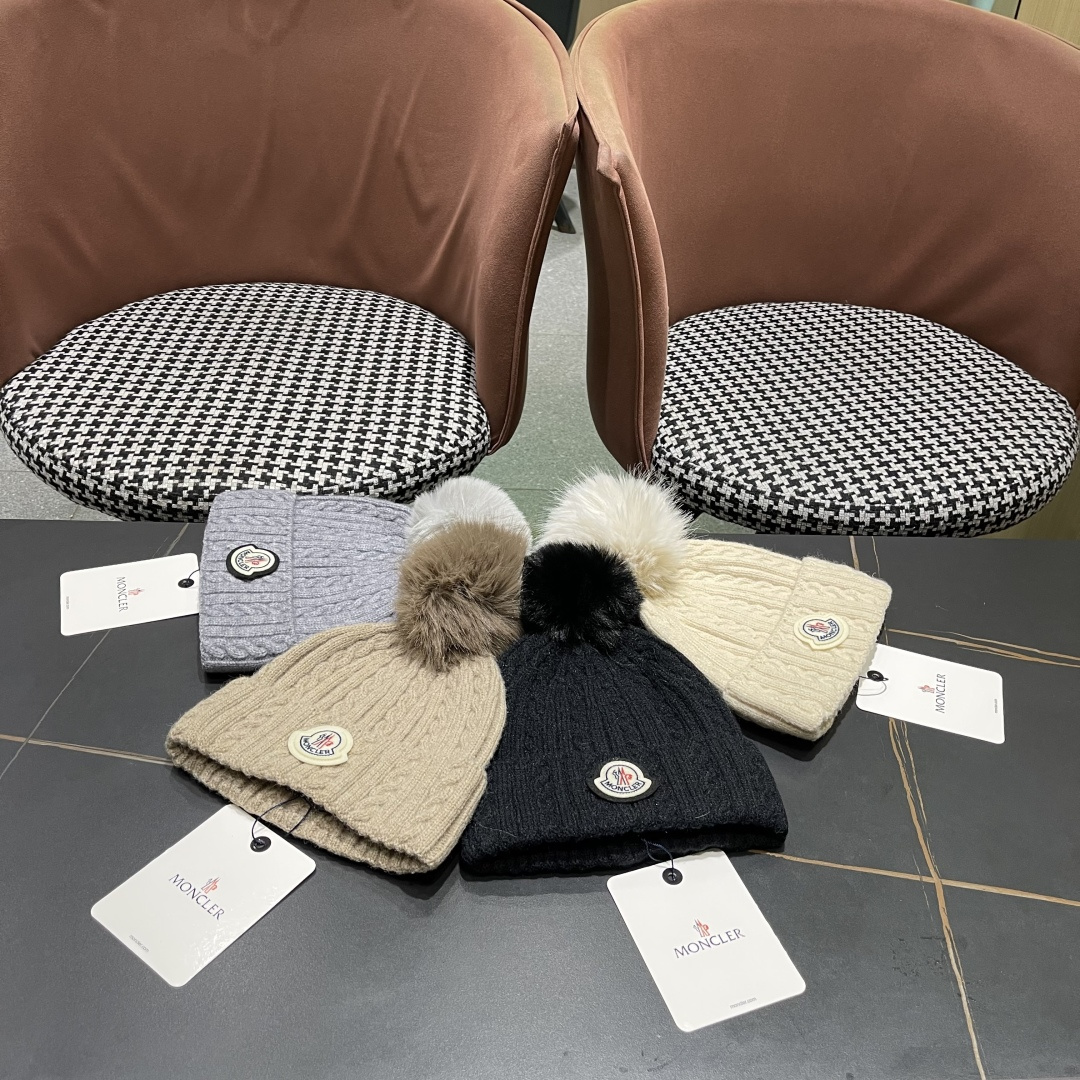  高版本蒙口Moncler盟可睐💥2025官网经典针织帽，原单复刻.非常柔软亲肤，弹性很好💓有质感又非常