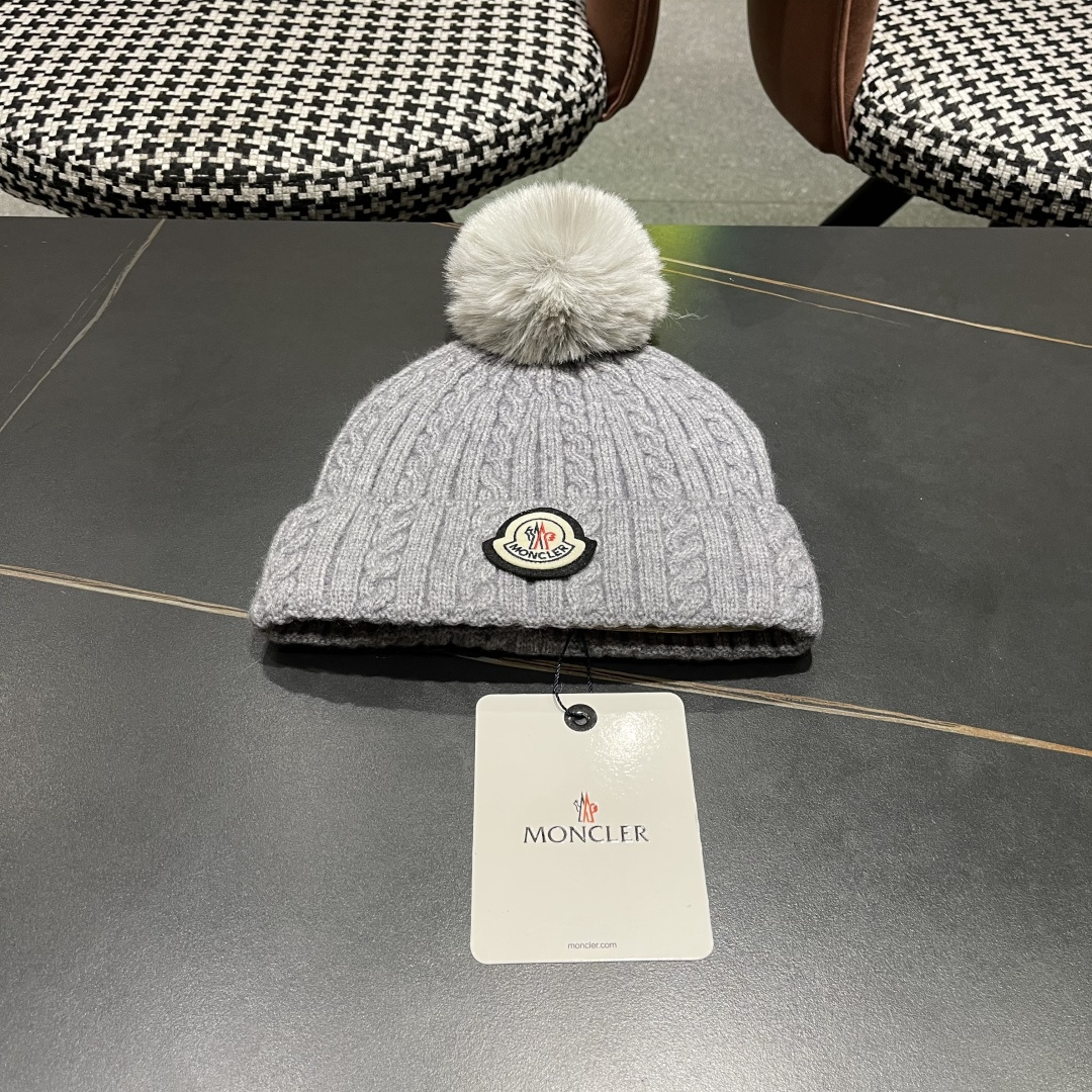  高版本蒙口Moncler盟可睐💥2025官网经典针织帽，原单复刻.非常柔软亲肤，弹性很好💓有质感又非常