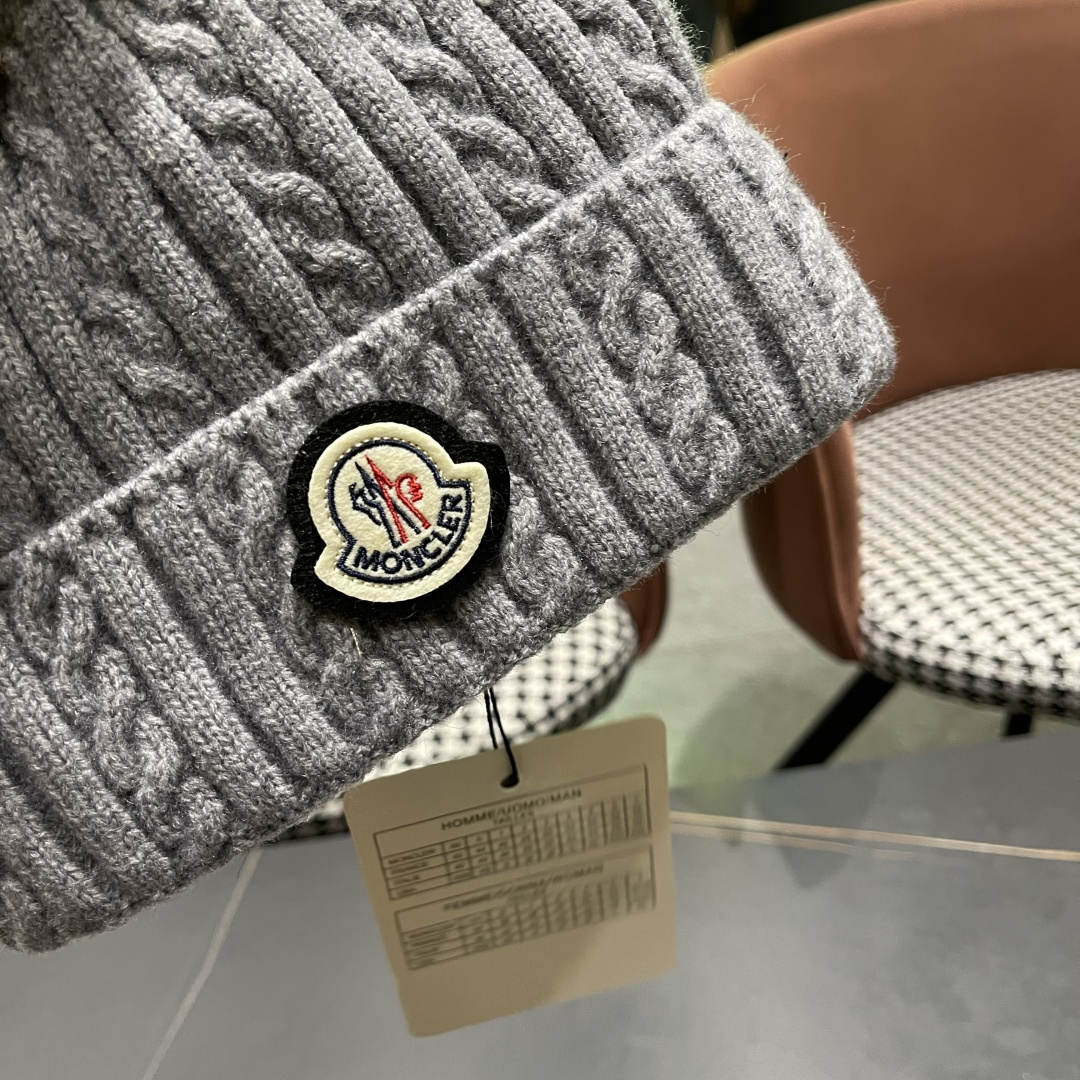  高版本蒙口Moncler盟可睐💥2025官网经典针织帽，原单复刻.非常柔软亲肤，弹性很好💓有质感又非常