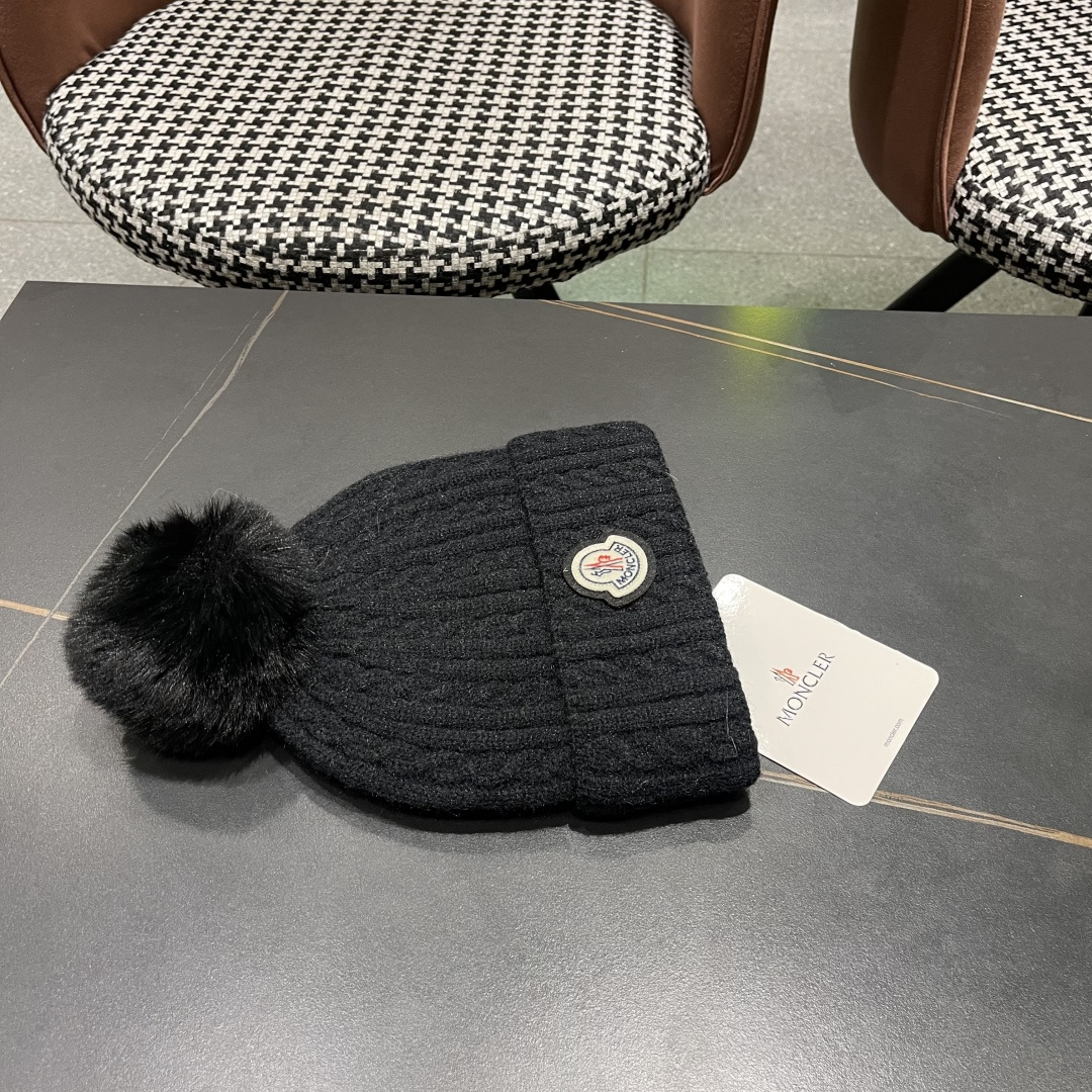  高版本蒙口Moncler盟可睐💥2025官网经典针织帽，原单复刻.非常柔软亲肤，弹性很好💓有质感又非常