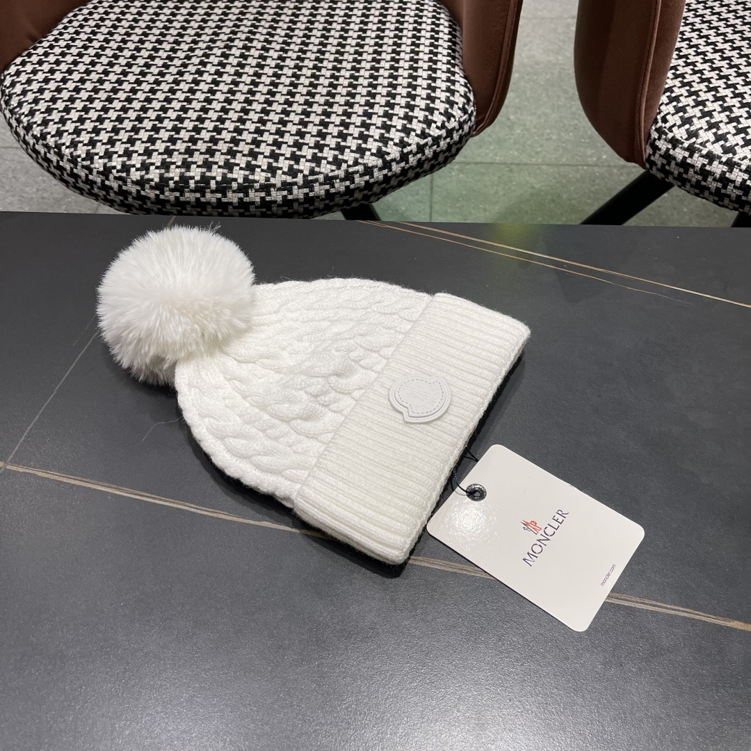  MONCLER蒙口🎩2025羊毛针织毛线帽，球可拆卸，可隨意搭配，好品质高端大气，超柔软！超火爆💖质感
