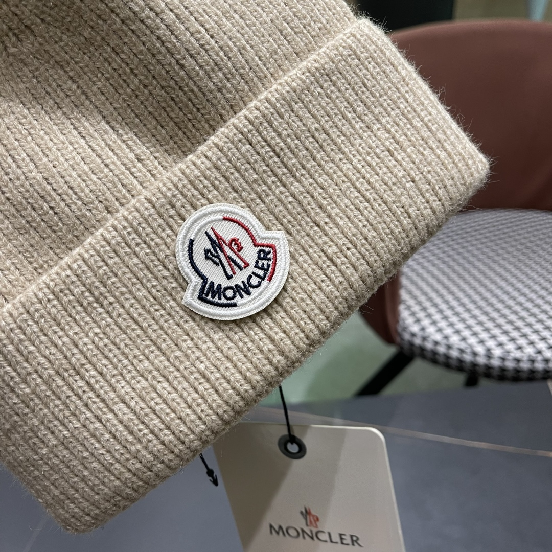    【MONCLER蒙口】2025秋冬新款针织毛球毛线帽#非常有质感的一款～闭眼入