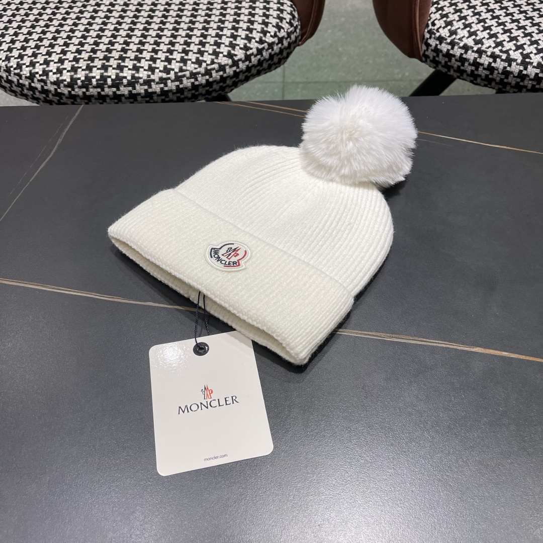    【MONCLER蒙口】2025秋冬新款针织毛球毛线帽#非常有质感的一款～闭眼入