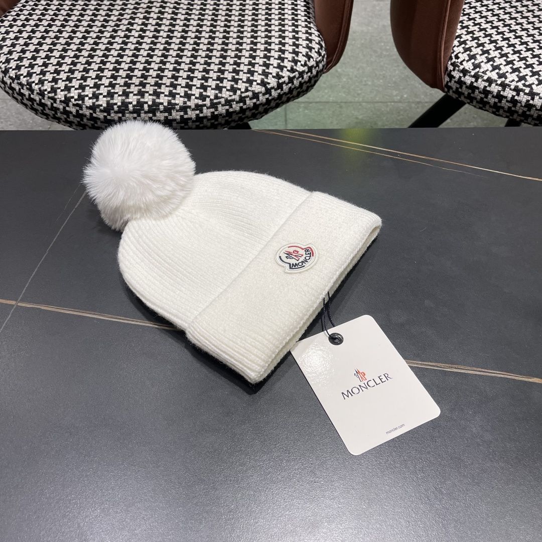    【MONCLER蒙口】2025秋冬新款针织毛球毛线帽#非常有质感的一款～闭眼入